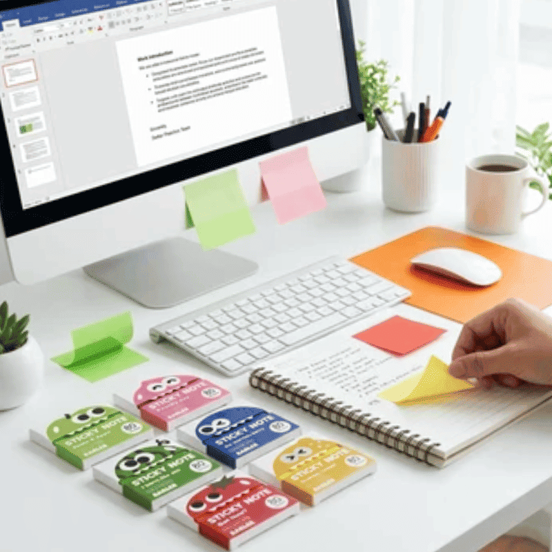 6 Boxes of Pull-Out Sticky Notes (480 Sheets)