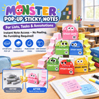6 Boxes of Pull-Out Sticky Notes (480 Sheets)