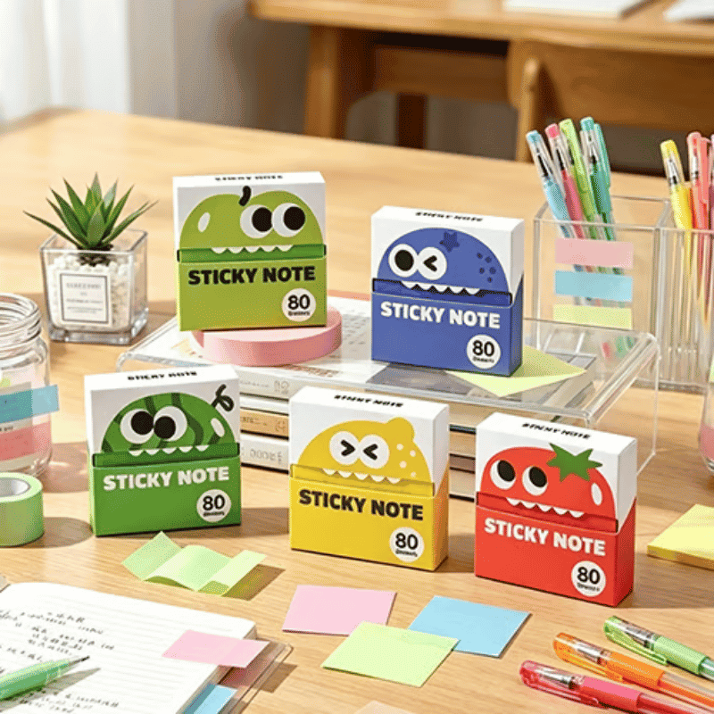 6 Boxes of Pull-Out Sticky Notes (480 Sheets)
