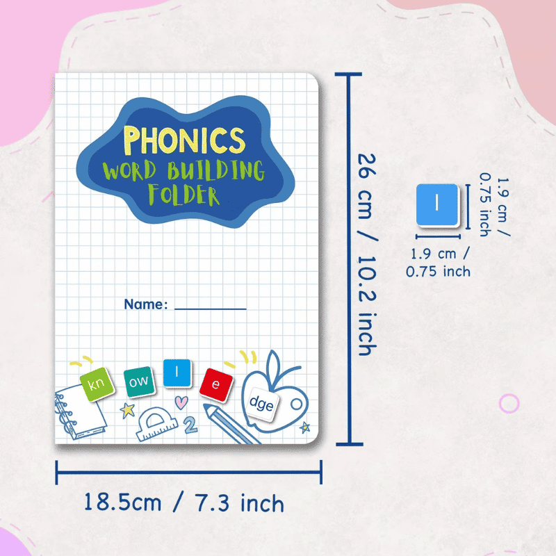 Phonics Magnetic Letter Tiles, ABC Word Building
