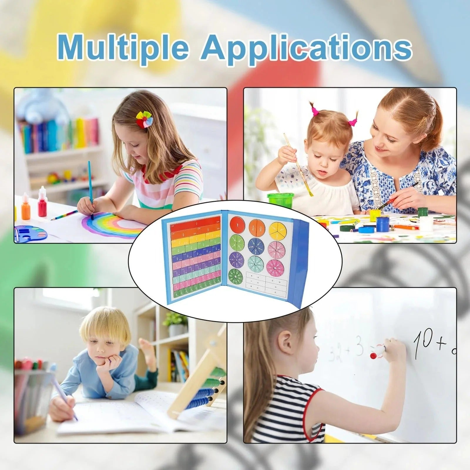 Magnetic Fraction Puzzle Book