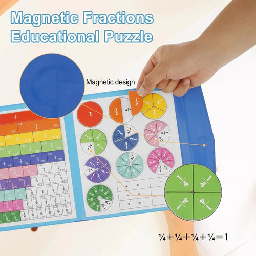 Magnetic Fraction Puzzle Book