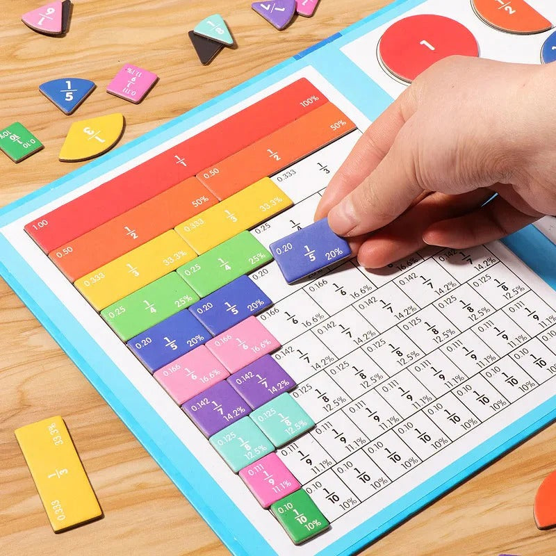 Magnetic Fraction Puzzle Book